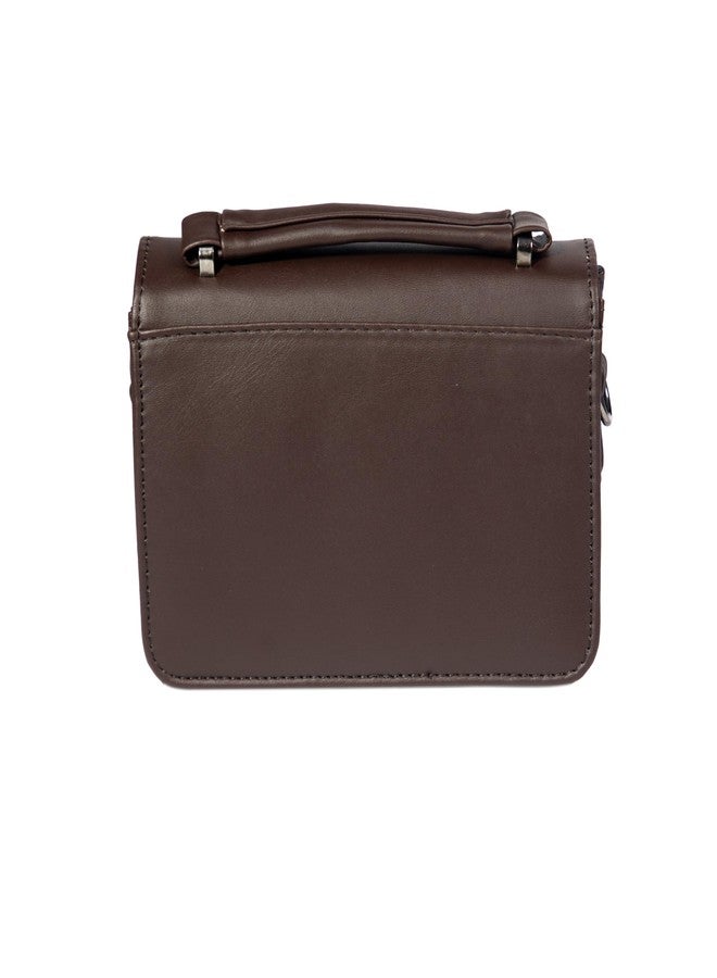 Heartbeat Crossbody Sling Bag for Women | Stylish crossbody sling bag for girls/women (Coffee Brown) - Image 3
